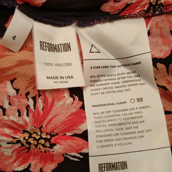 🌟SOLD🌟REFORMATION SEGAL DRESS FUSION FLORAL 4 - Picture 5 of 7